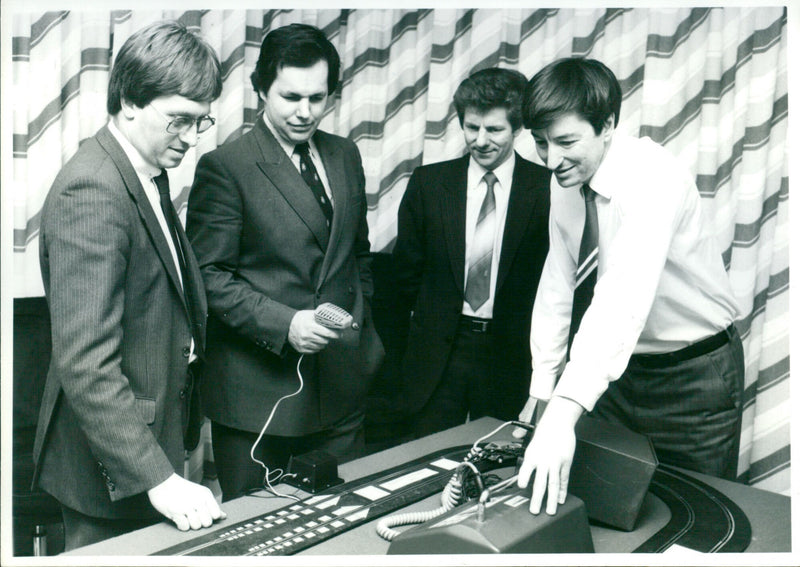 Tony Baldry MP, Brian Lee, Mike Dalgleish and Alan Mole - Vintage Photograph