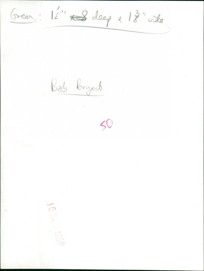 Bob Bryant - Vintage Photograph