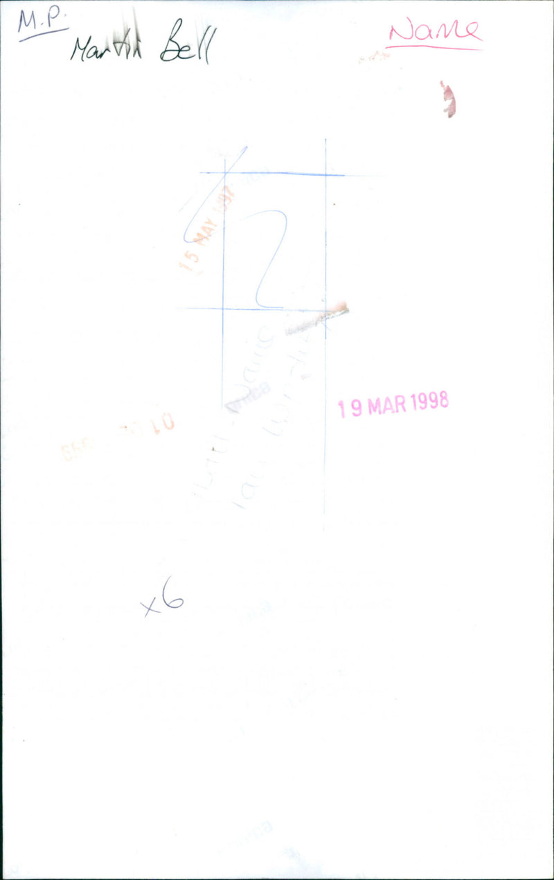 Martin Bell - Vintage Photograph