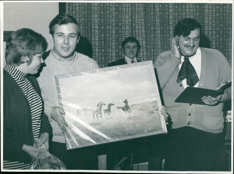 Roger Bryant with Wife, Elizabeth and Friend, Michael Hope - Vintage Photograph