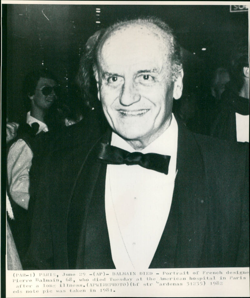 Pierre Balmain - Vintage Photograph