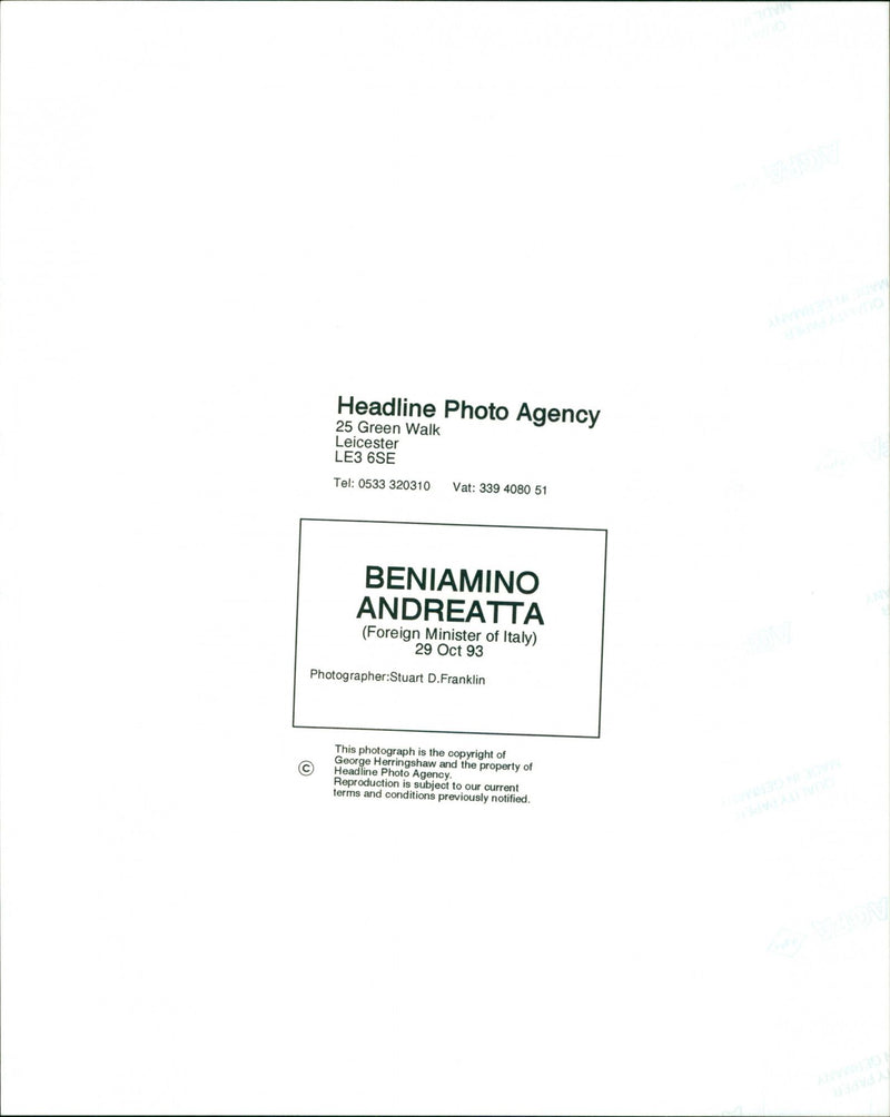 Beniamino Andreatta - Vintage Photograph