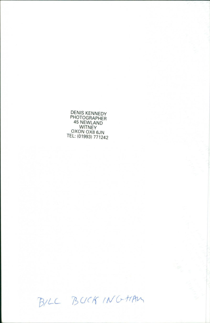 Bill Buckingham - Vintage Photograph