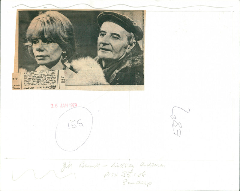 Lindsay Anderson - Vintage Photograph