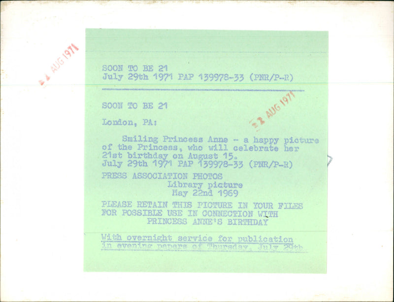 Princess Anne - Vintage Photograph