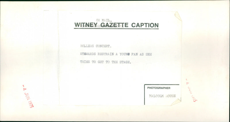 Bay City Rollers - Vintage Photograph