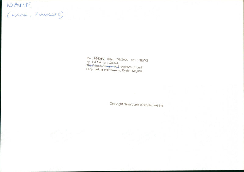 Princess Anne - Vintage Photograph