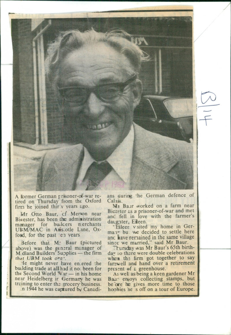 Otto Baur - Vintage Photograph