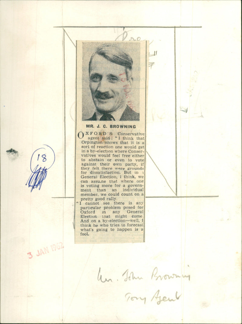 Mr. J.C. Browning - Vintage Photograph