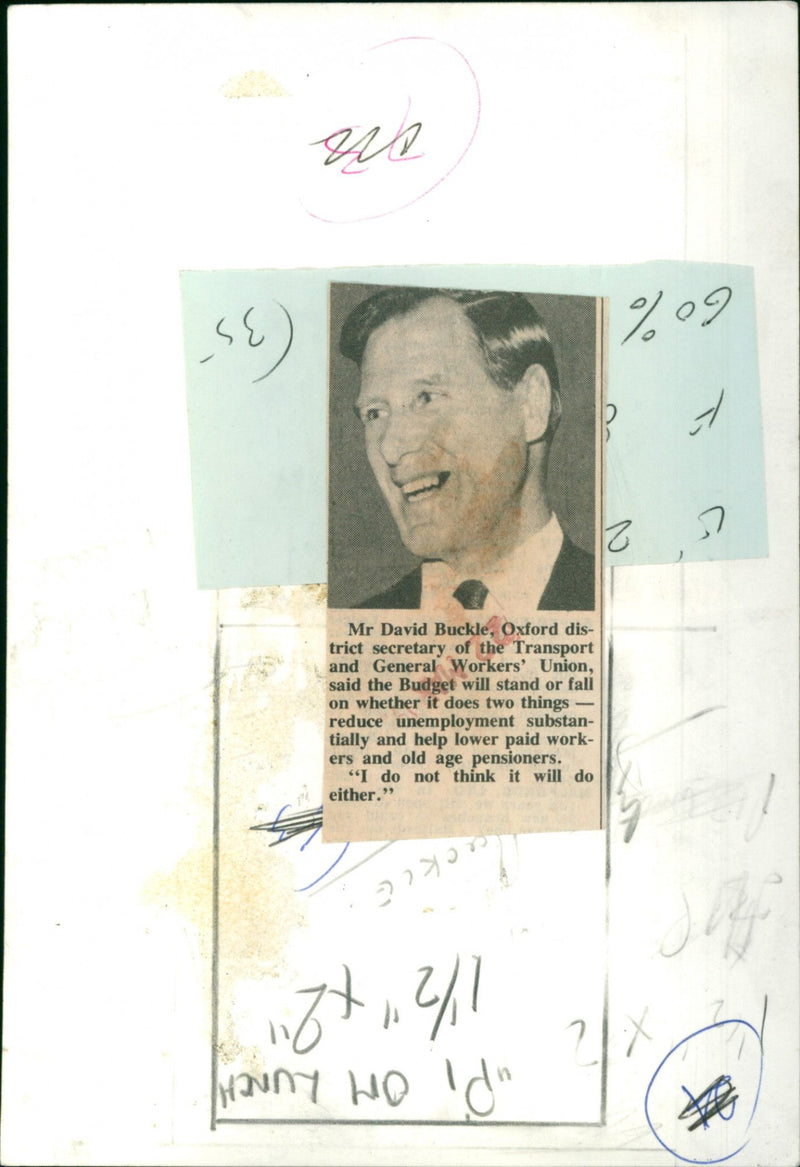 David Buckle - Vintage Photograph