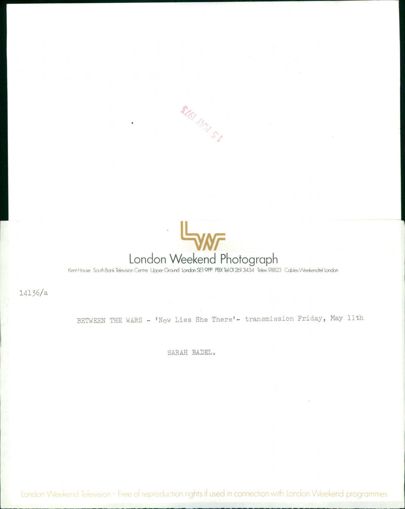 Sarah Badel - Vintage Photograph