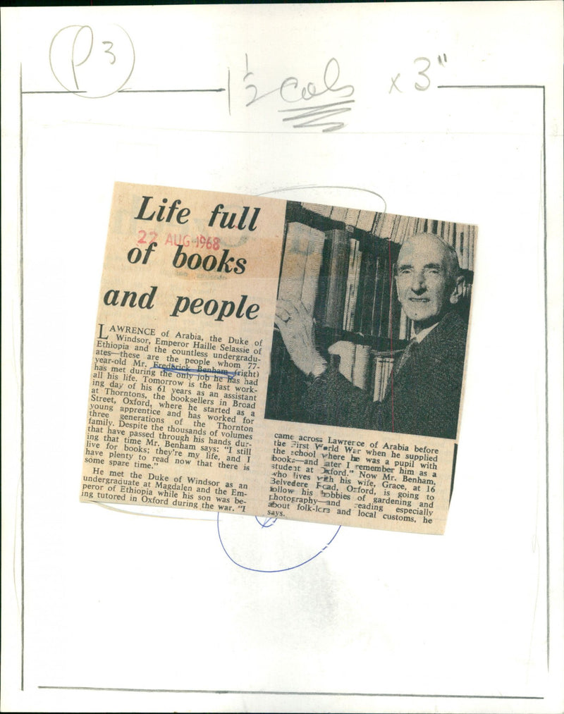 Mr. Frederick Benham - Vintage Photograph