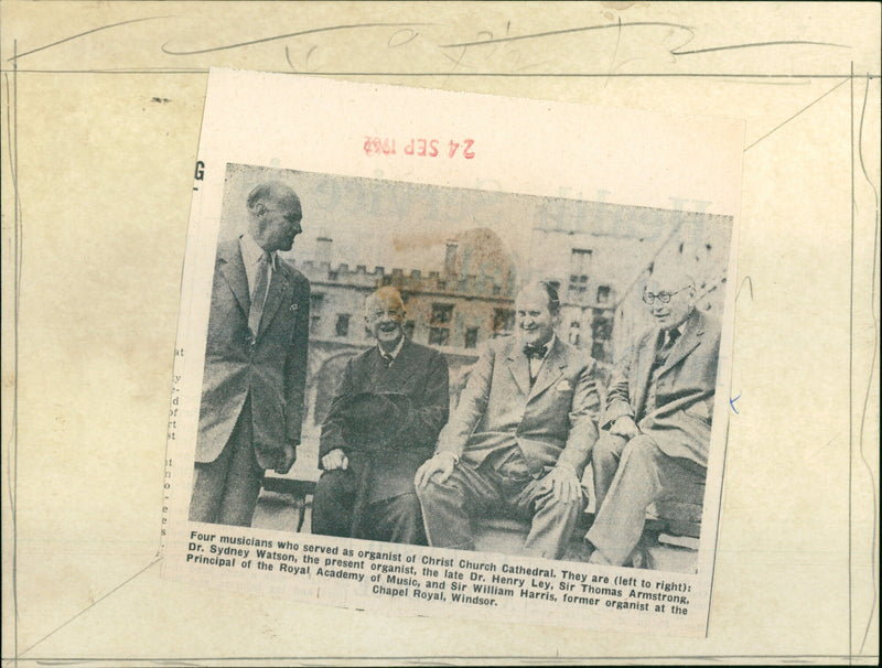 Thomas Armstrong with other Musicians - Vintage Photograph