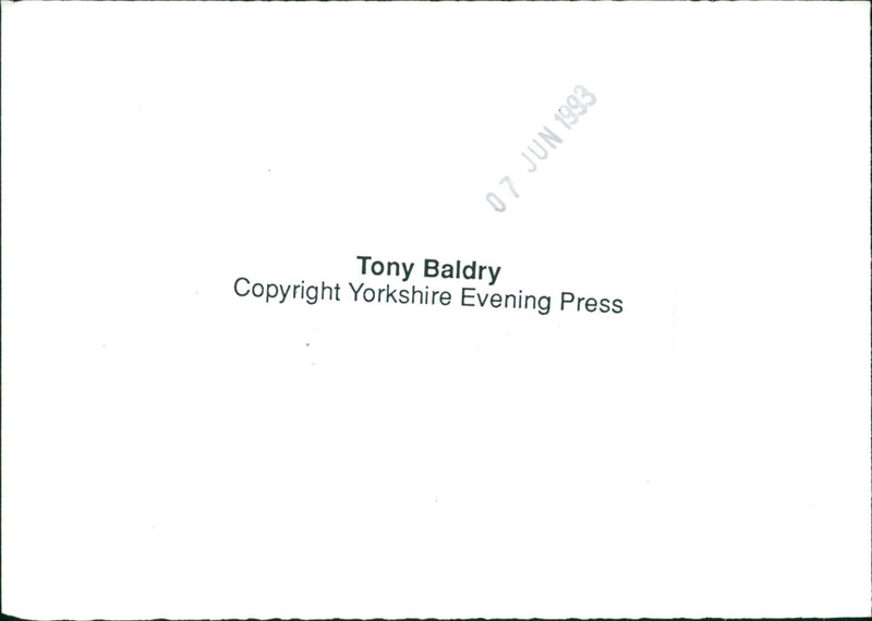Tony Baldry MP - Vintage Photograph
