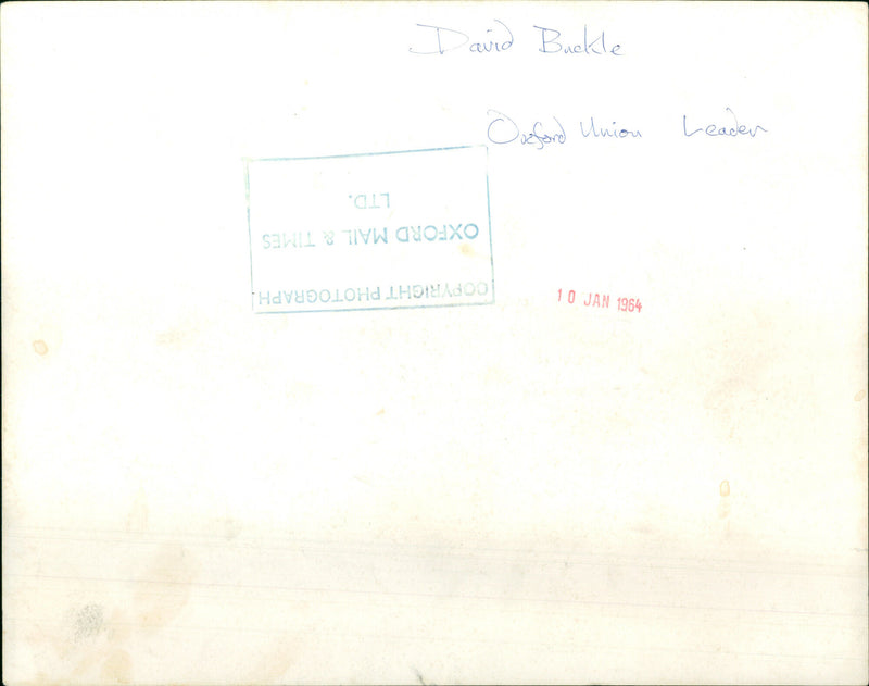 David Buckle - Vintage Photograph