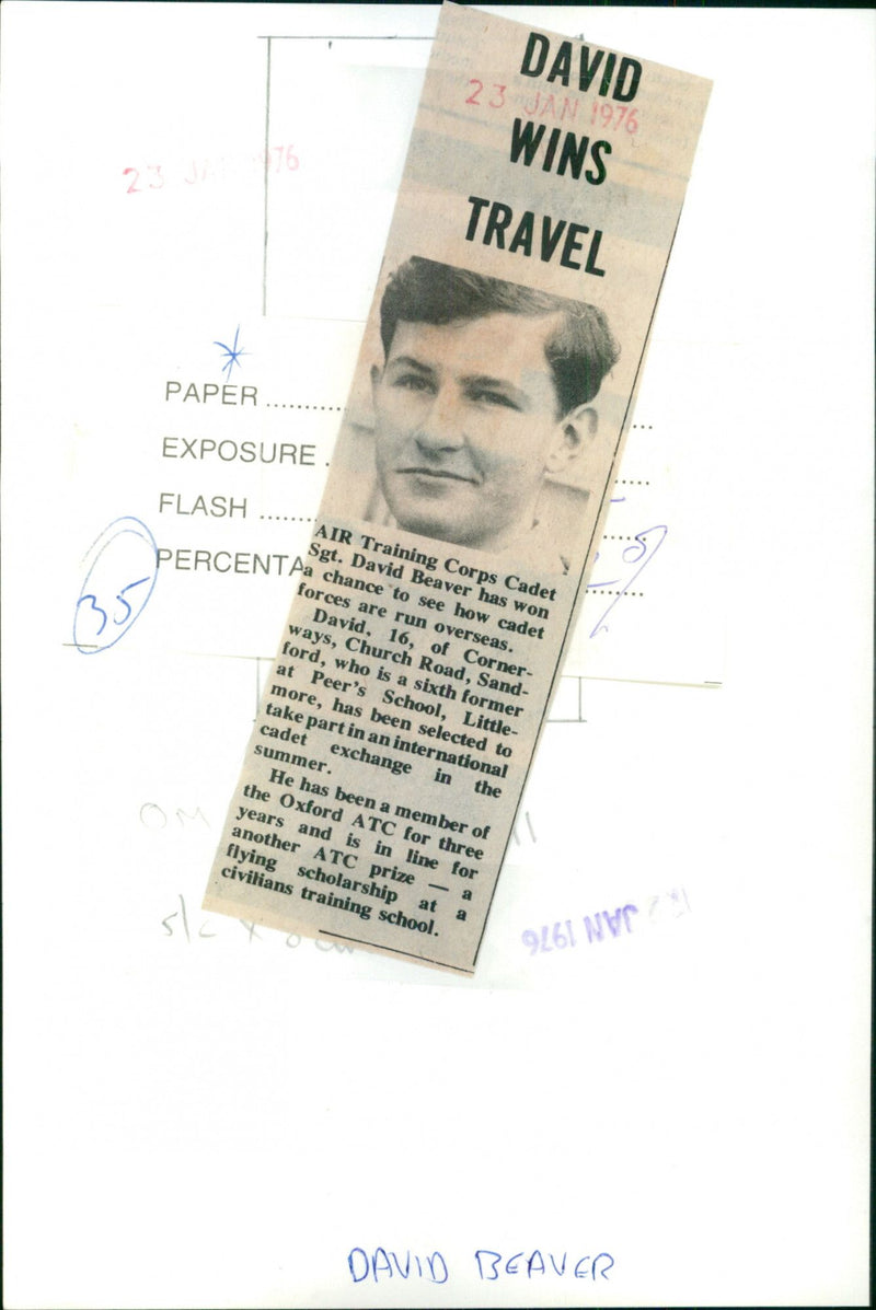 David Beaver - Vintage Photograph