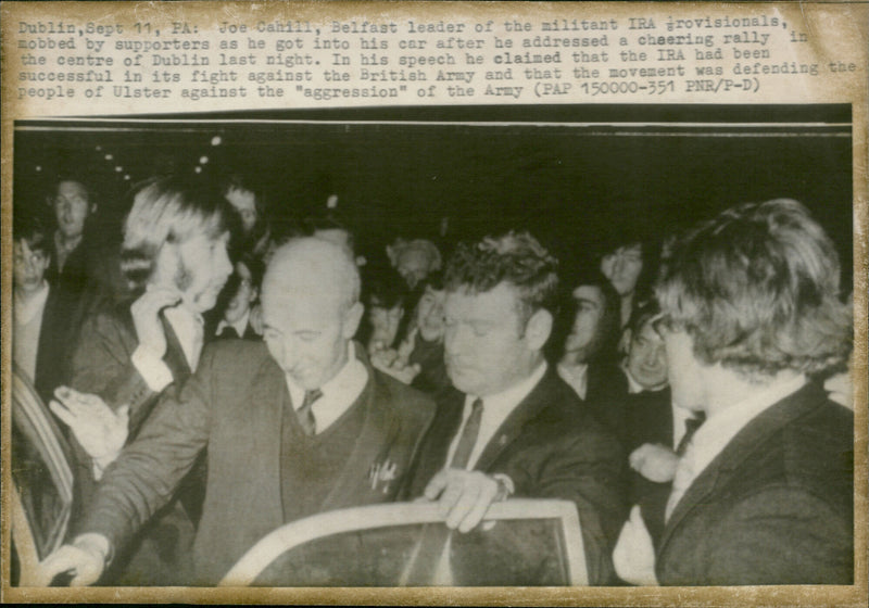 Joe Cahill - Vintage Photograph