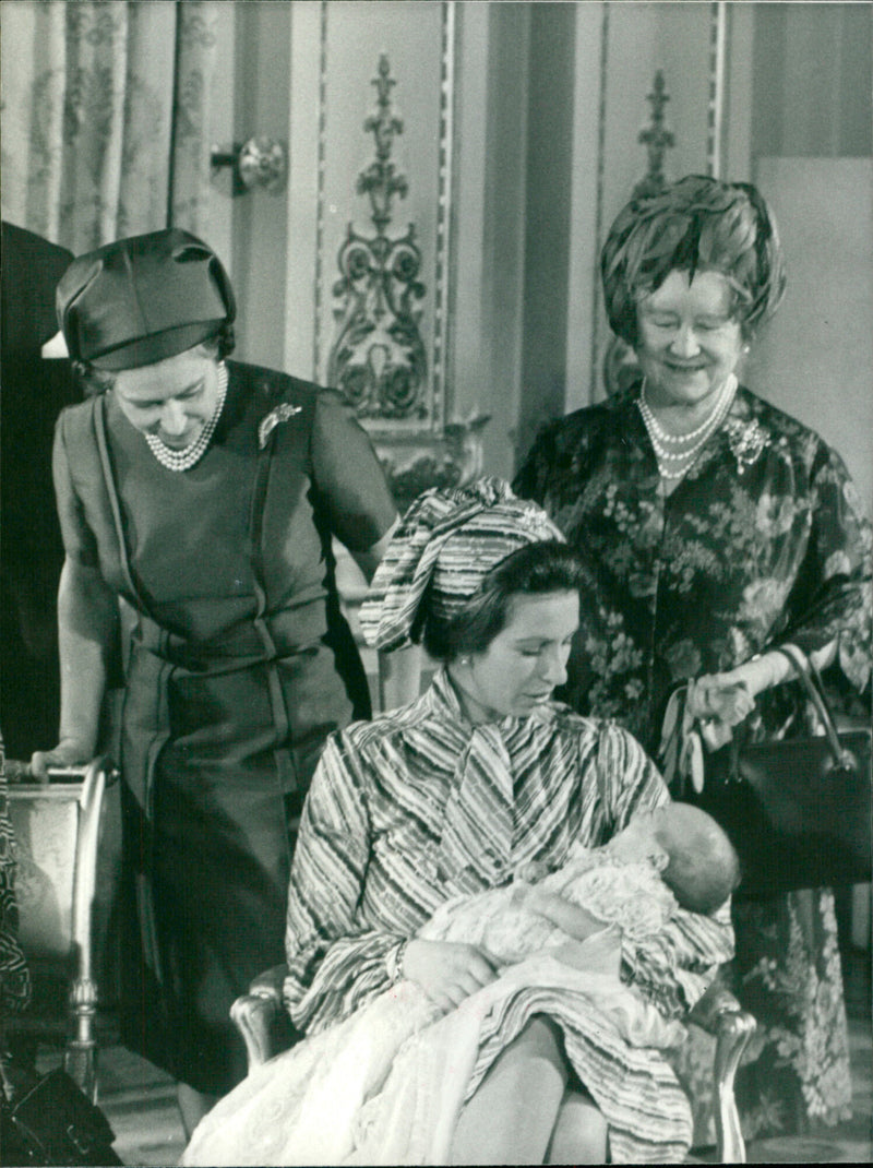 Princess Anne and her baby - Vintage Photograph
