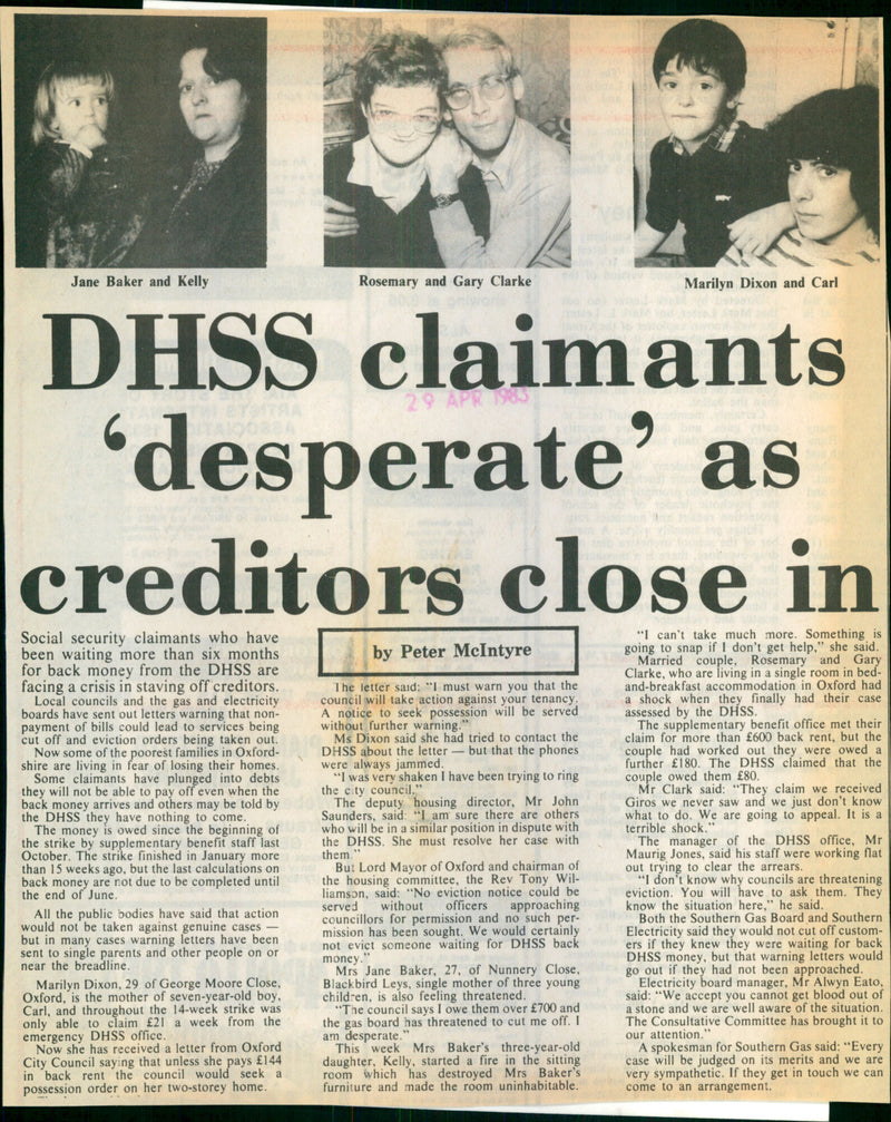 DHSS claimants - Vintage Photograph
