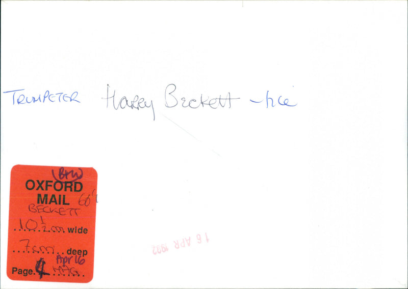 Hary Beckett - Vintage Photograph