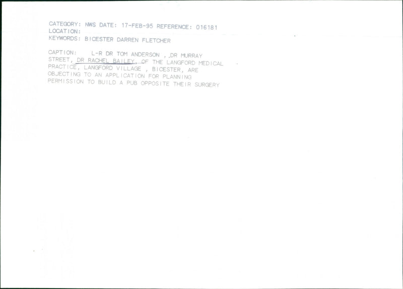 Dr. Rachel Bailey - Vintage Photograph