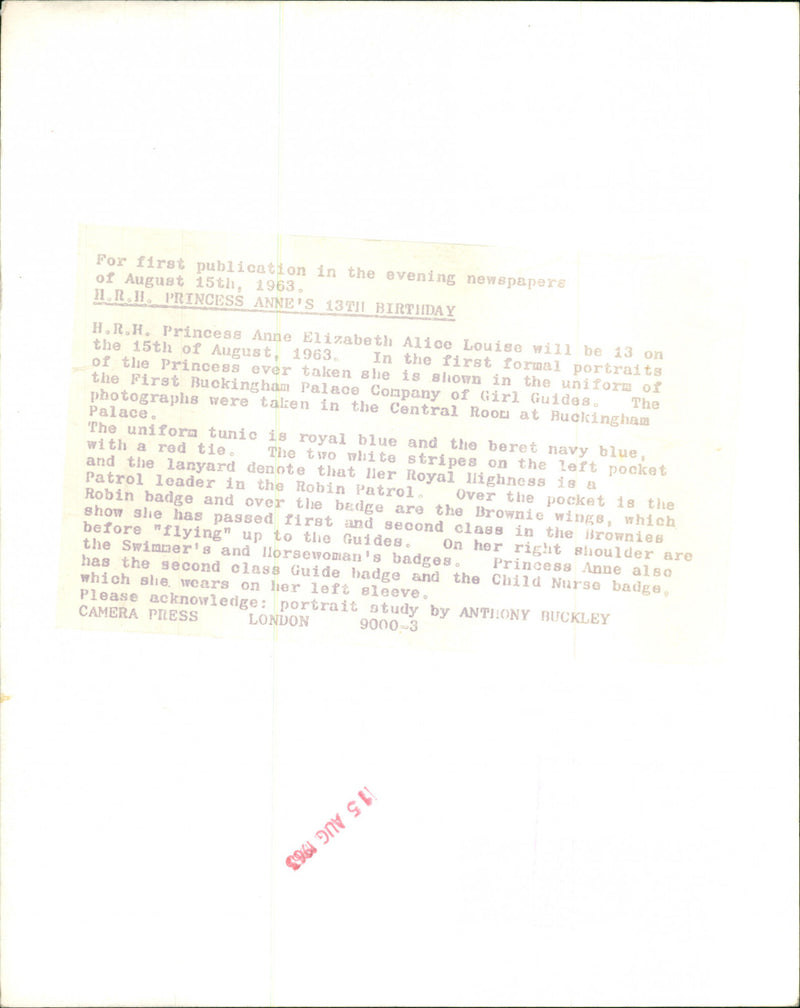 Princess Anne - Vintage Photograph