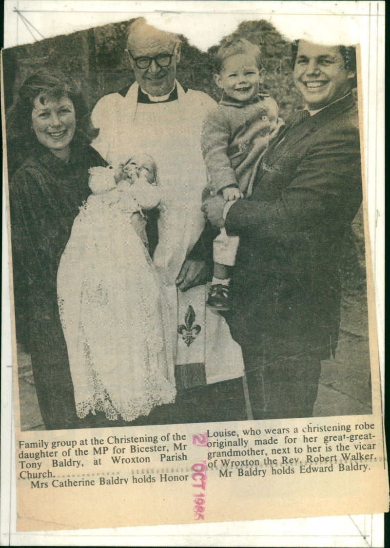 Tony Baldry MP - Vintage Photograph