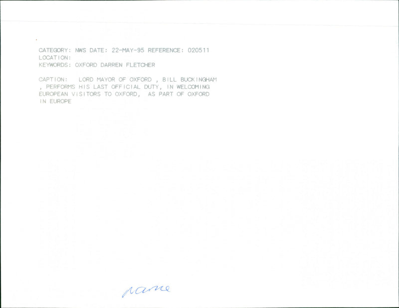 Bill Buckingham - Vintage Photograph