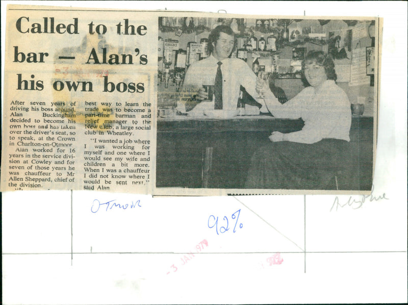 Alan Buckingham and Veronica - Vintage Photograph