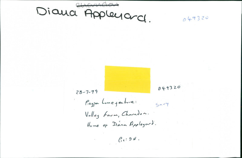 Diana Appleyard - Vintage Photograph