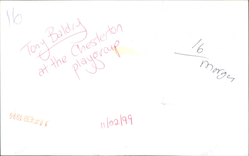 Tony Baldry MP - Vintage Photograph