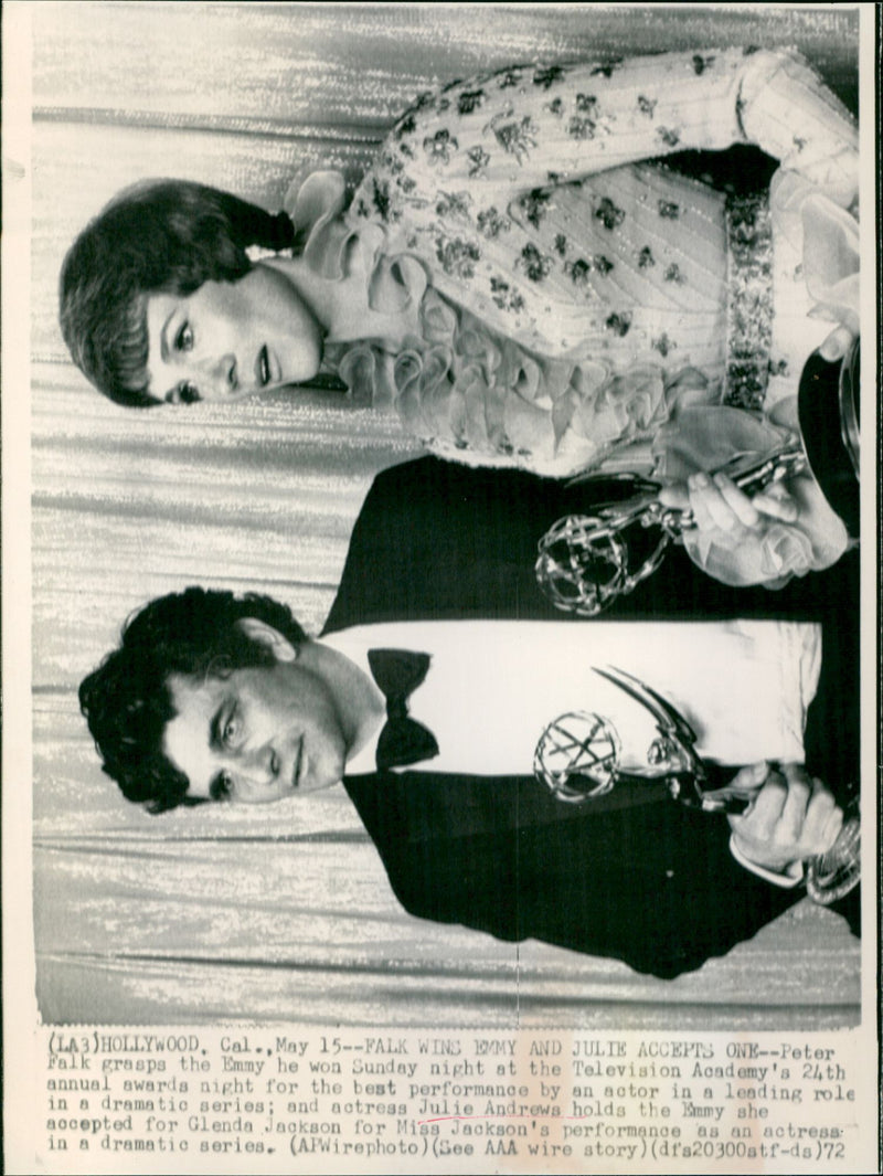 Julie Andrews and Peter Falks - Vintage Photograph