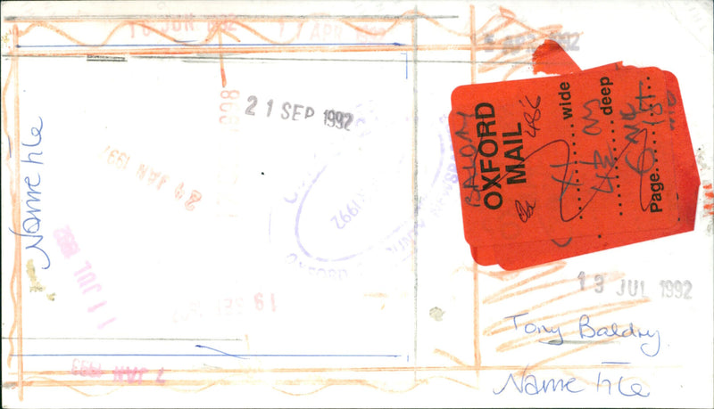 Tony Baldry MP - Vintage Photograph