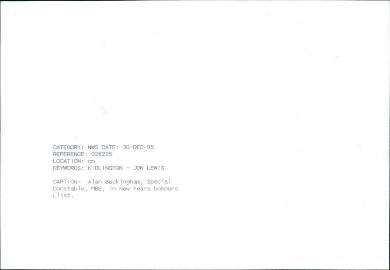 Alan Buckingham - Vintage Photograph