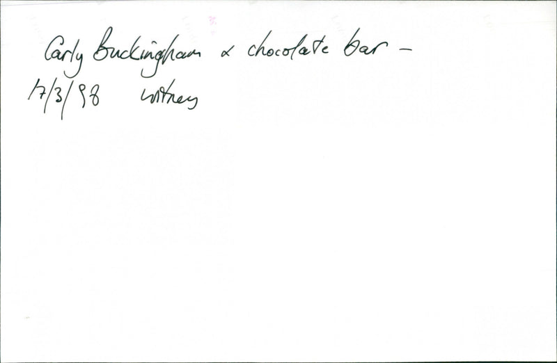 Carly Buckingham - Vintage Photograph