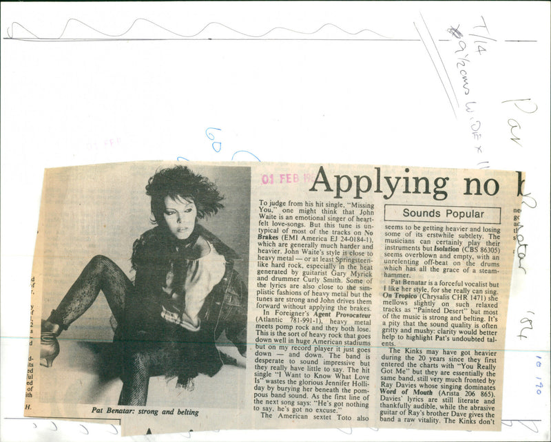 Pat Benatar - Vintage Photograph