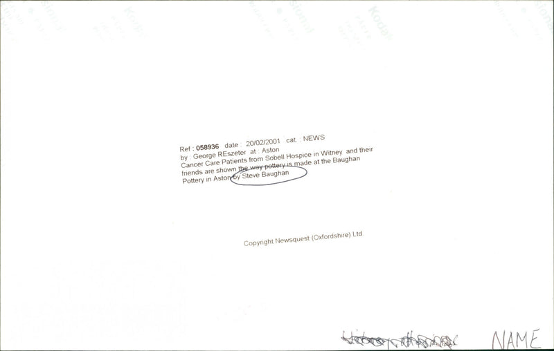 Steve Baughan - Vintage Photograph