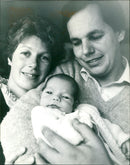 Tony Baldry MP and Wife, Catherine with Son, Edward James - Vintage Photograph