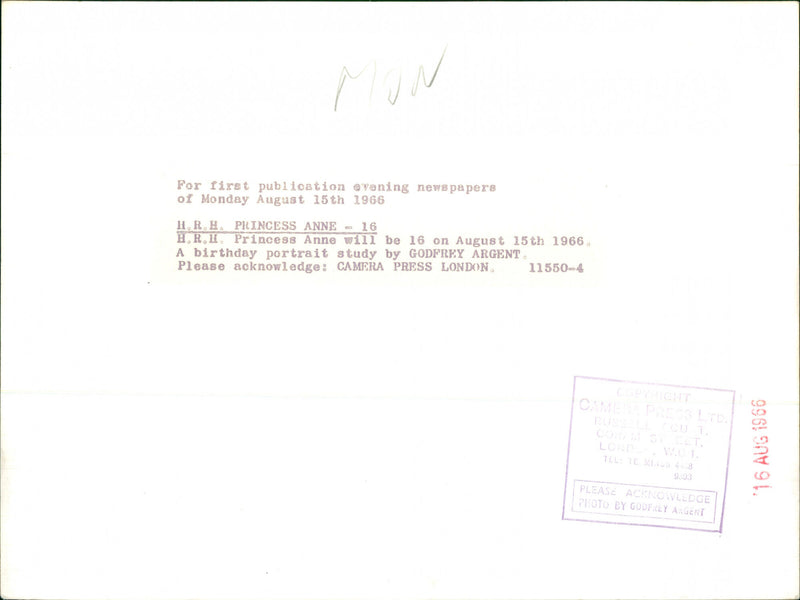 Princess Anne - Vintage Photograph