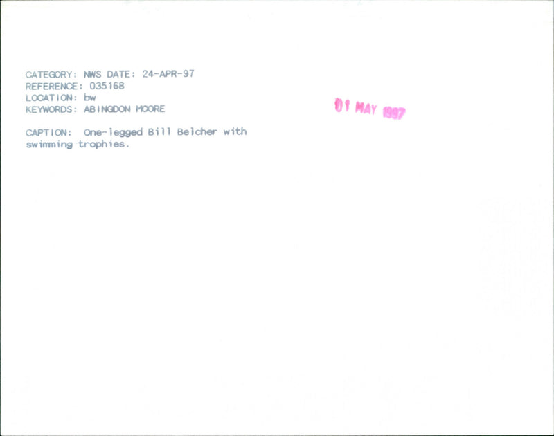 Bill Belcher - Vintage Photograph