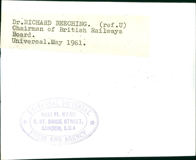 Dr. Richard Beeching - Vintage Photograph