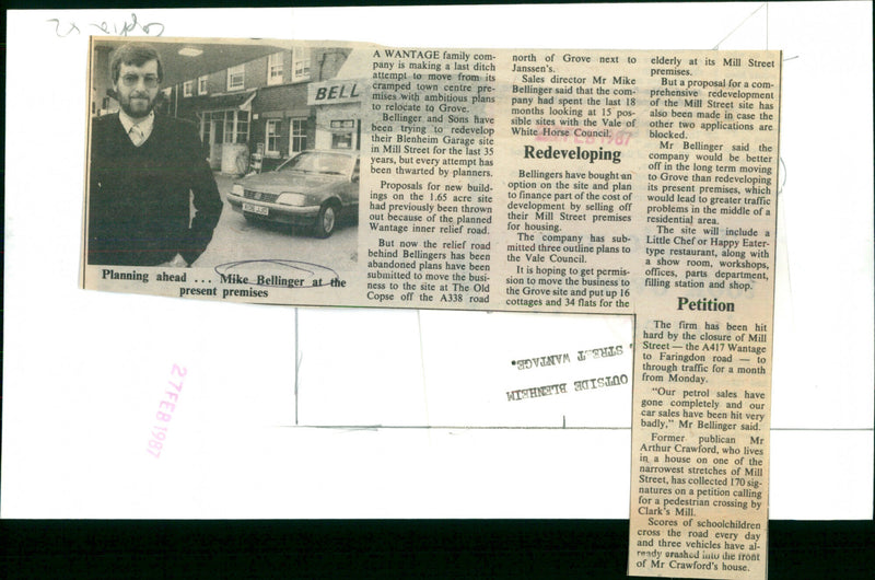 Mike Bellinger - Vintage Photograph