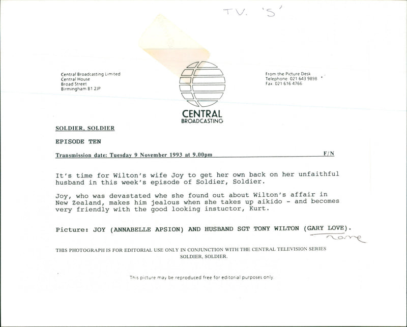 Annabelle Apsion and Gary Love - Vintage Photograph