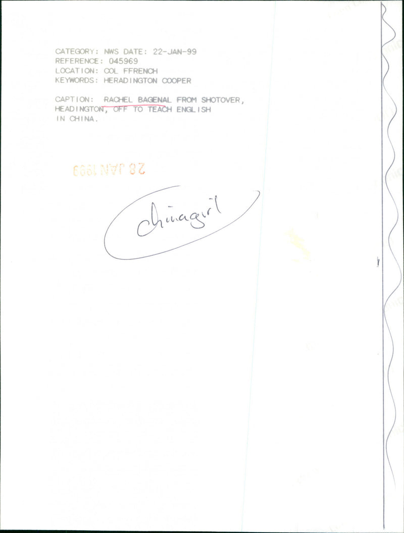 Rachel Bagenal - Vintage Photograph