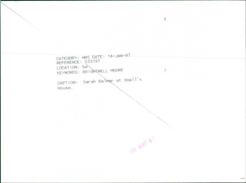 Sarah Balmer - Vintage Photograph