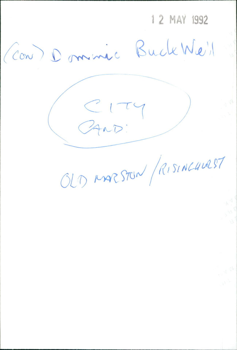 Dominic Buckwell - Vintage Photograph