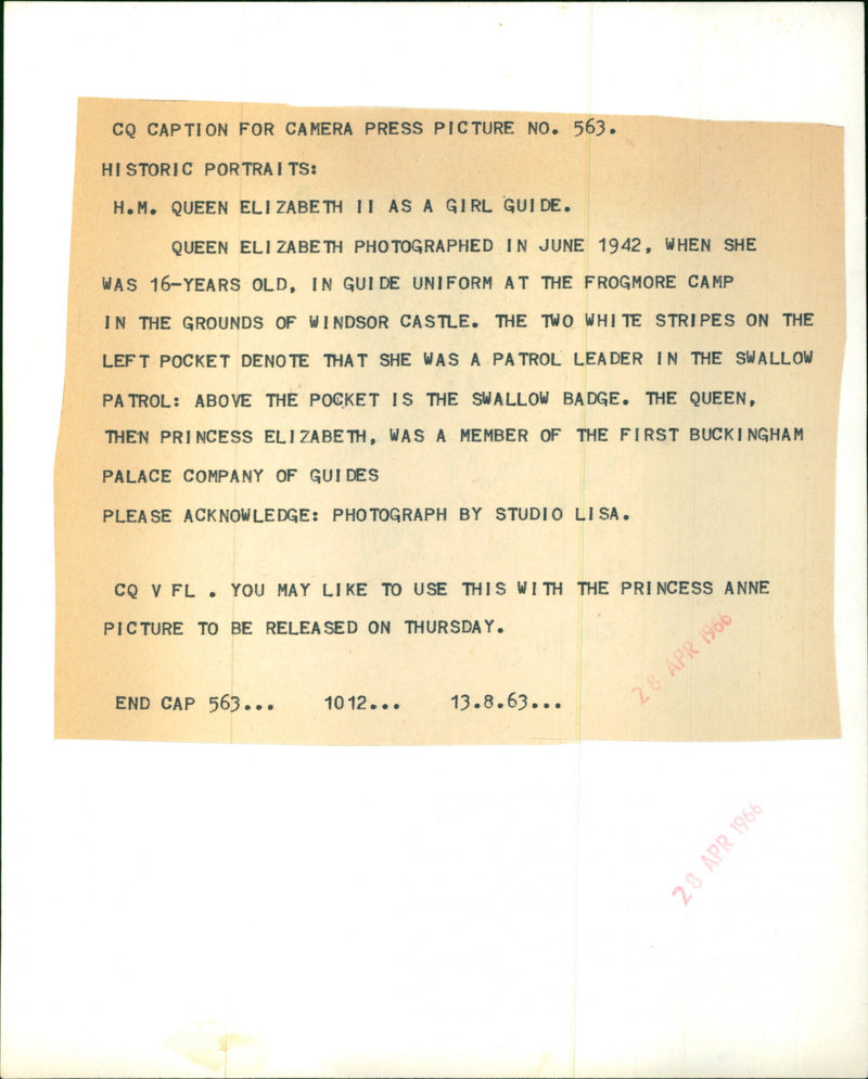 Princess Anne - Vintage Photograph