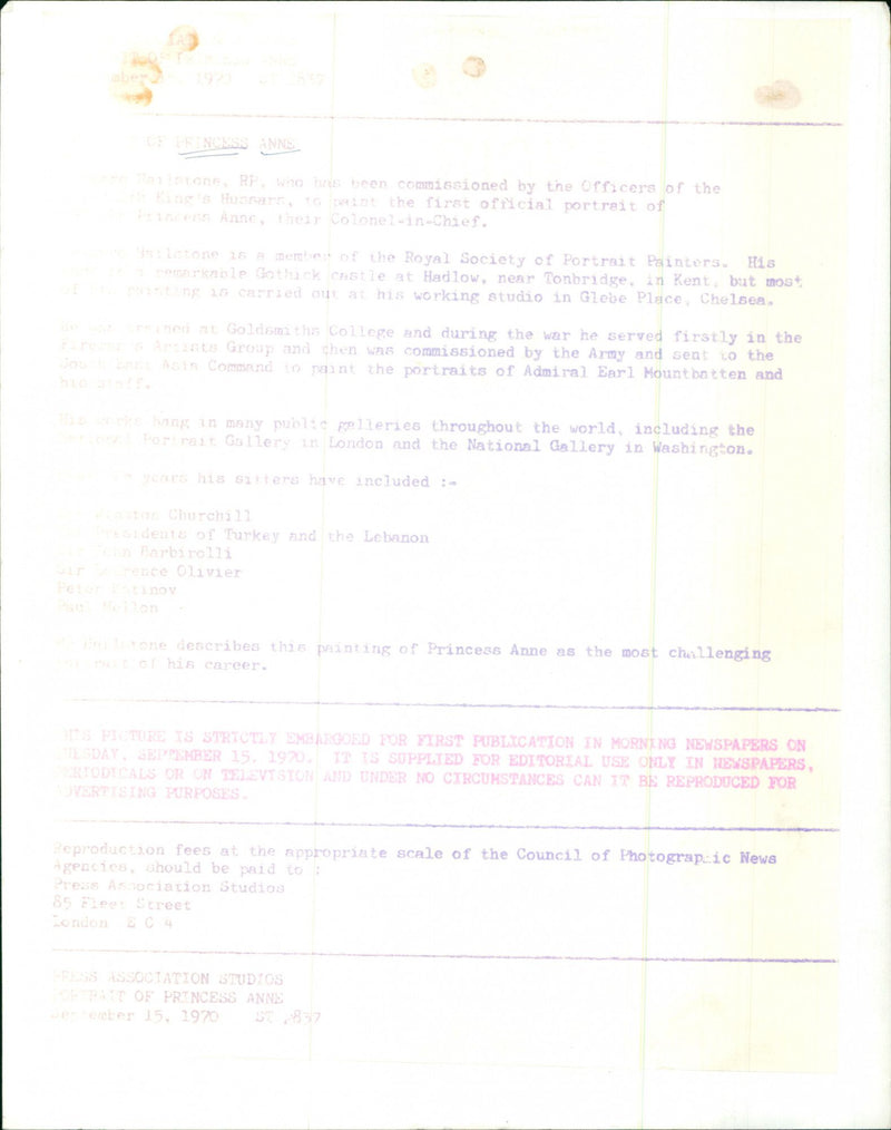 Princess Anne - Vintage Photograph