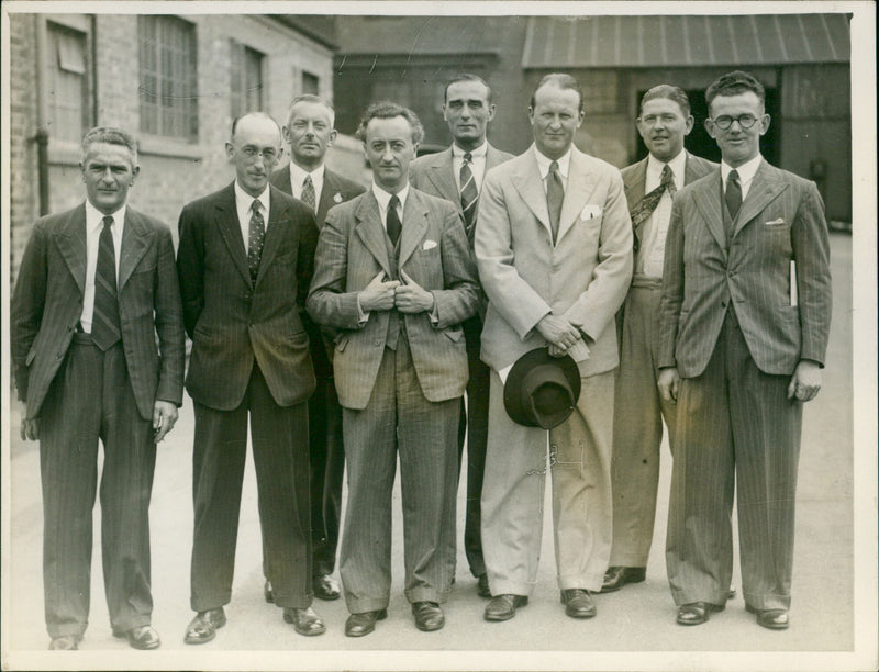 Thomas Armstrong with of Members of Festival Committee - Vintage Photograph