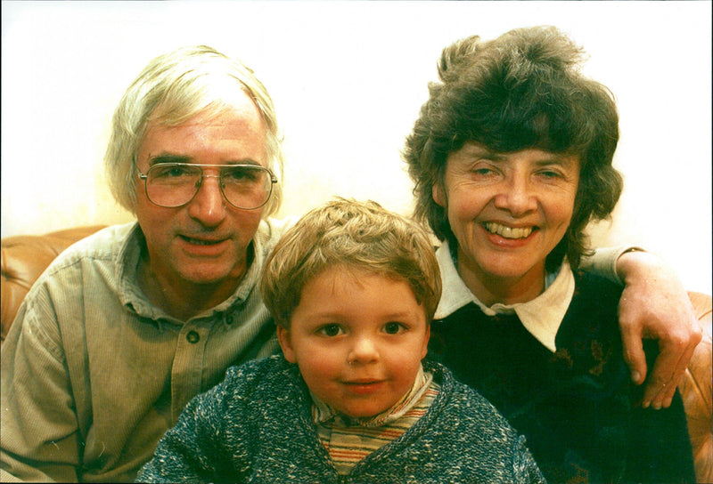 Richard Bryant with Wife, Barbara and Grandson Louis - Vintage Photograph